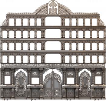 Iconostasis (IKN_0047) 3D model for CNC machine