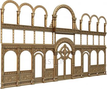 Iconostasis (IKN_0048) 3D model for CNC machine