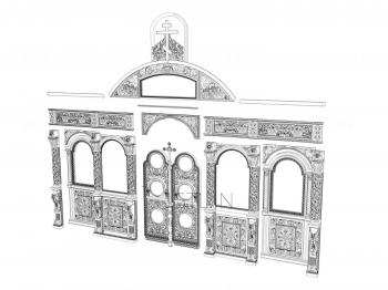 Iconostasis (IKN_0049) 3D model for CNC machine