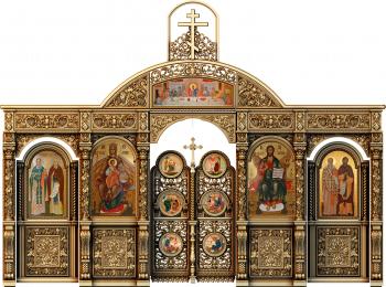 Iconostasis (IKN_0049) 3D model for CNC machine