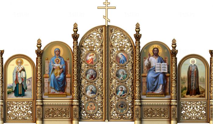 Iconostasis (IKN_0050) 3D model for CNC machine