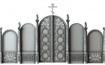 Iconostasis (IKN_0050) 3D model for CNC machine