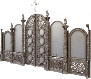 Iconostasis (IKN_0050) 3D model for CNC machine