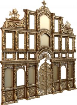 Iconostasis (IKN_0051) 3D model for CNC machine