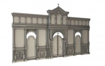 Iconostasis (IKN_0053) 3D model for CNC machine