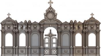 Iconostasis (IKN_0054) 3D model for CNC machine