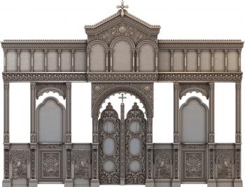 Iconostasis (IKN_0055) 3D model for CNC machine