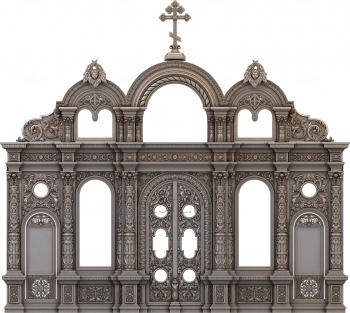 Iconostasis (IKN_0057) 3D model for CNC machine