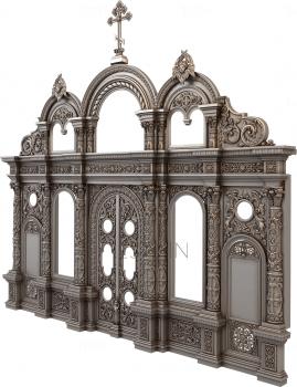 Iconostasis (IKN_0057) 3D model for CNC machine