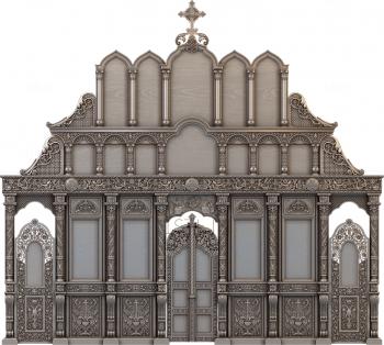 Iconostasis (IKN_0058) 3D model for CNC machine