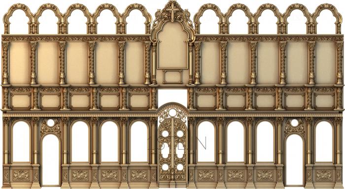 Iconostasis (IKN_0059) 3D model for CNC machine