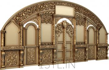 Iconostasis (IKN_0062) 3D model for CNC machine