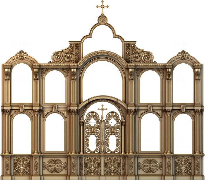 Iconostasis (IKN_0064) 3D model for CNC machine