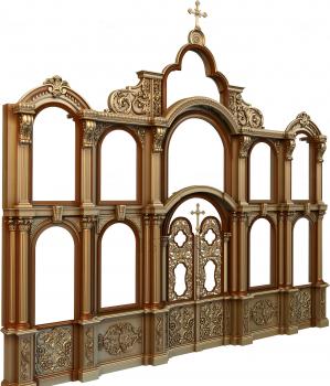 Iconostasis (IKN_0064) 3D model for CNC machine