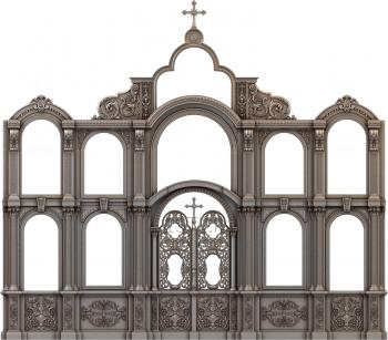 Iconostasis (IKN_0064) 3D model for CNC machine