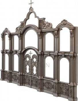 Iconostasis (IKN_0064) 3D model for CNC machine