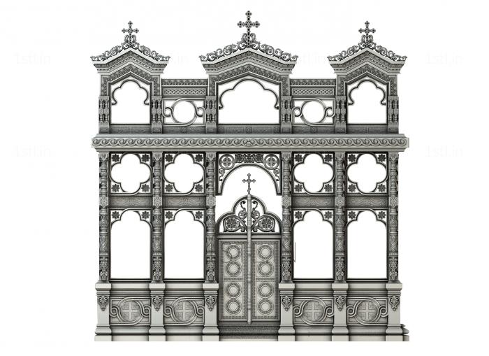 Iconostasis (IKN_0066) 3D model for CNC machine