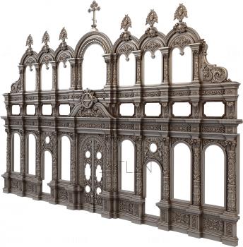 Iconostasis (IKN_0068) 3D model for CNC machine