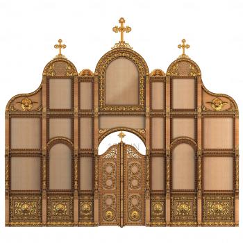 Iconostasis (IKN_0069) 3D model for CNC machine