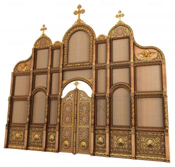 Iconostasis (IKN_0069) 3D model for CNC machine