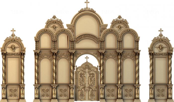 Iconostasis (IKN_0070) 3D model for CNC machine