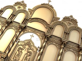 Iconostasis (IKN_0070) 3D model for CNC machine