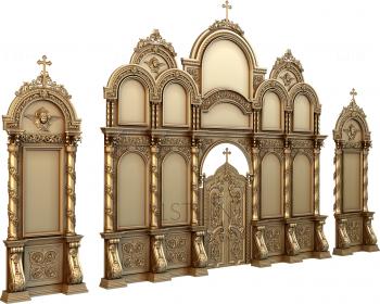 Iconostasis (IKN_0070) 3D model for CNC machine