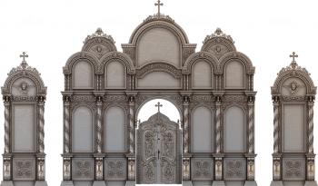 Iconostasis (IKN_0070) 3D model for CNC machine