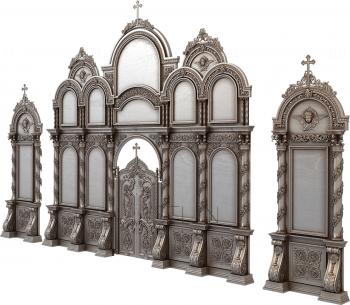 Iconostasis (IKN_0070) 3D model for CNC machine