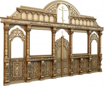 Iconostasis (IKN_0071) 3D model for CNC machine