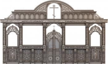 Iconostasis (IKN_0071) 3D model for CNC machine