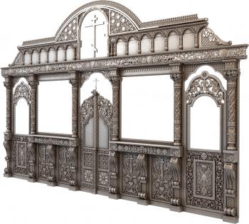 Iconostasis (IKN_0071) 3D model for CNC machine