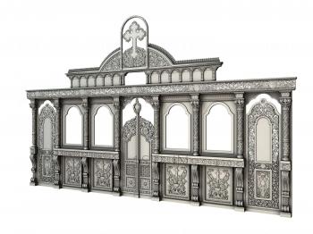 Iconostasis (IKN_0072) 3D model for CNC machine