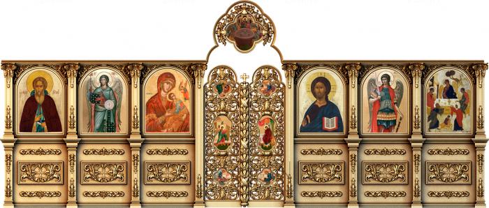 Iconostasis (IKN_0075) 3D model for CNC machine