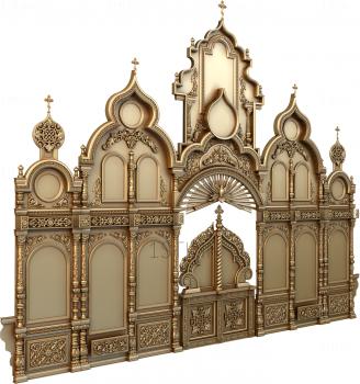 Iconostasis (IKN_0079) 3D model for CNC machine