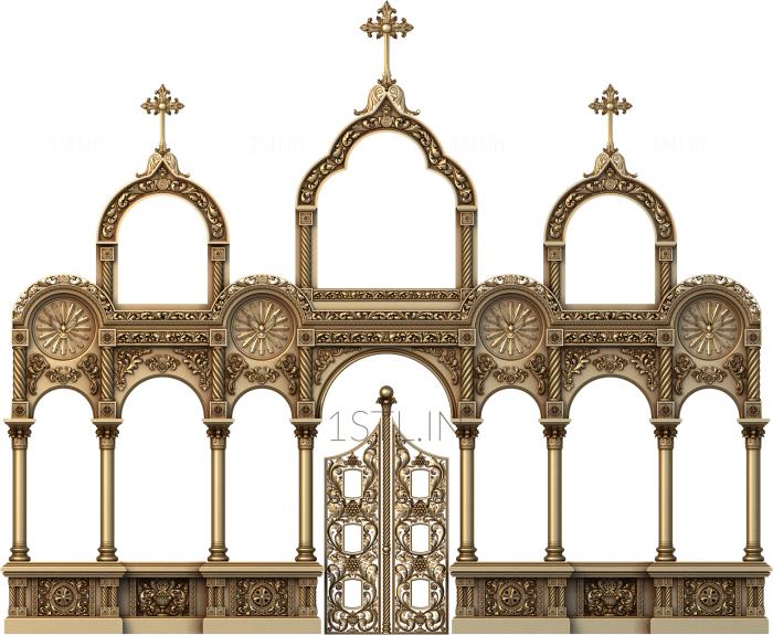 Iconostasis (IKN_0080) 3D model for CNC machine