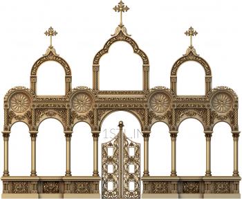 Iconostasis (IKN_0080) 3D model for CNC machine