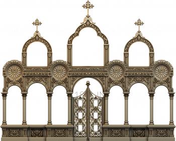 Iconostasis (IKN_0080) 3D model for CNC machine