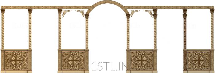 Iconostasis (IKN_0085) 3D model for CNC machine