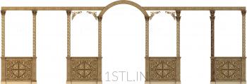 Iconostasis (IKN_0085) 3D model for CNC machine