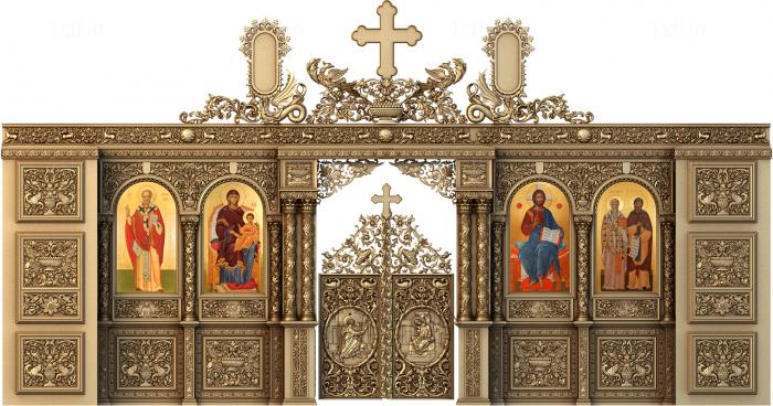 Iconostasis (IKN_0086) 3D model for CNC machine