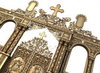 Iconostasis (IKN_0086) 3D model for CNC machine