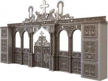 Iconostasis (IKN_0086) 3D model for CNC machine