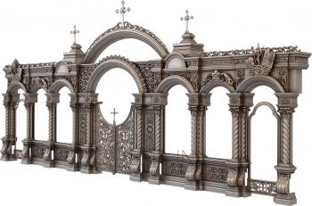 Iconostasis (IKN_0088) 3D model for CNC machine