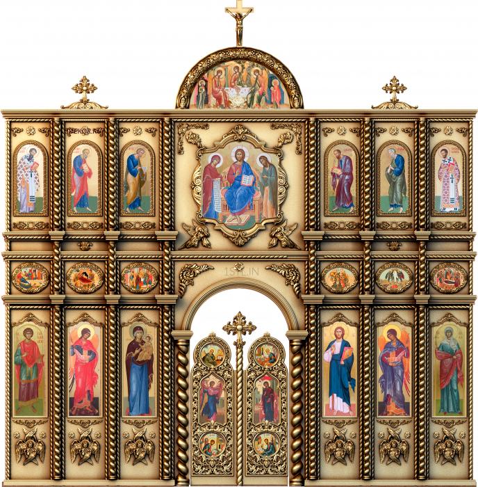 Iconostasis (IKN_0090) 3D model for CNC machine