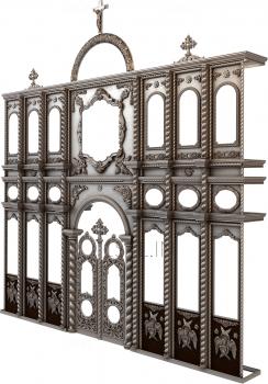 Iconostasis (IKN_0090) 3D model for CNC machine