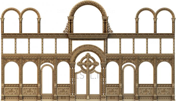 Iconostasis (IKN_0092) 3D model for CNC machine