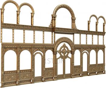 Iconostasis (IKN_0092) 3D model for CNC machine