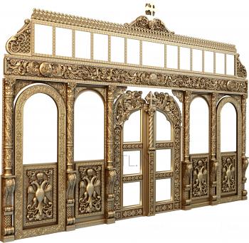 Iconostasis (IKN_0096) 3D model for CNC machine