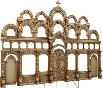 Iconostasis (IKN_0097) 3D model for CNC machine